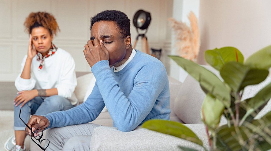 QHS respite carer with client at home